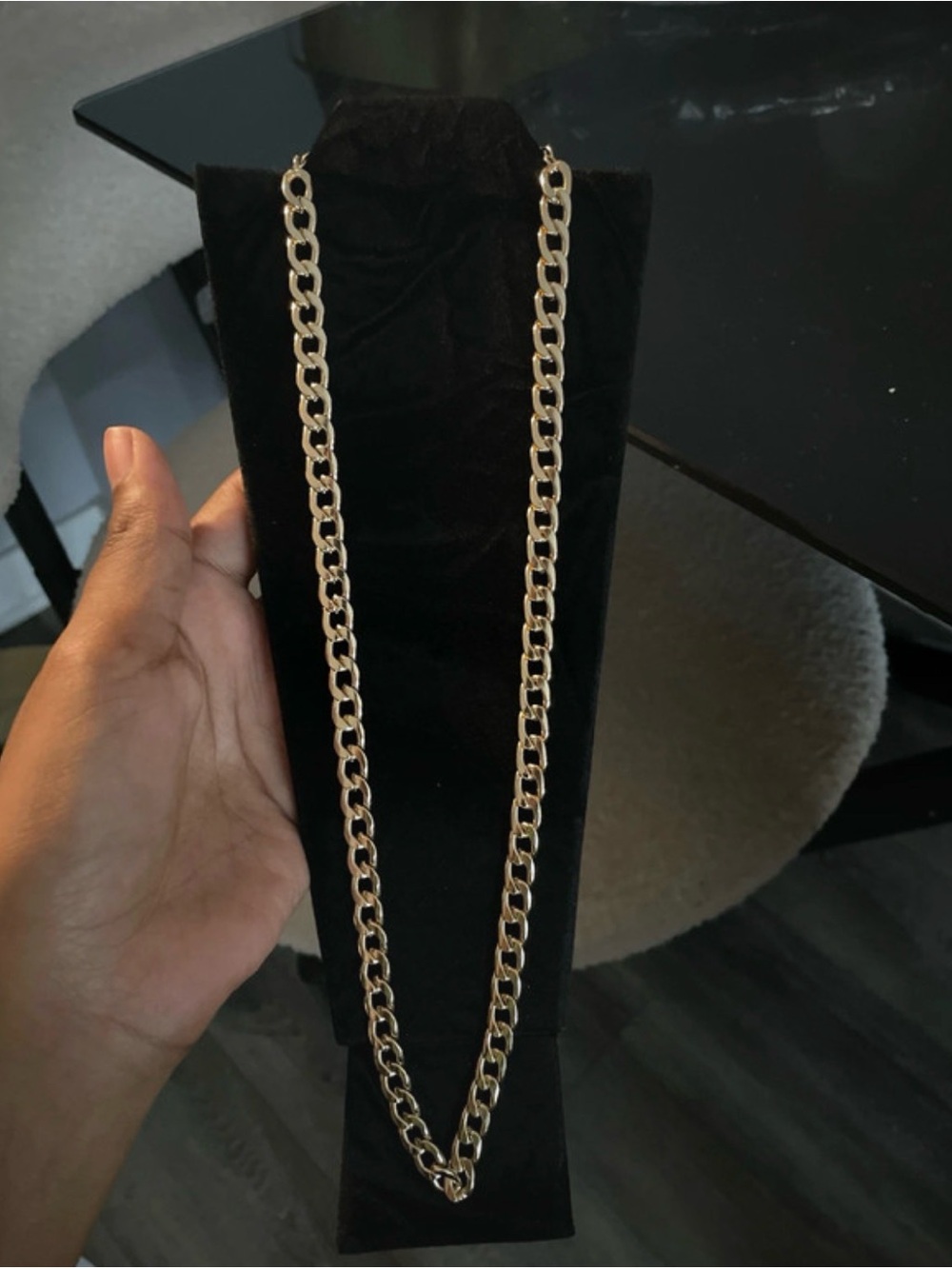 Gold finish Chain Link Necklace - Classic man Accessory